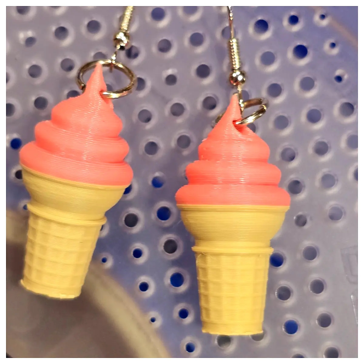 3D Ice Cream Cone Earrings Sweet Cute Candy Decorations Ice Cream Jewelry Bracelet Accessories