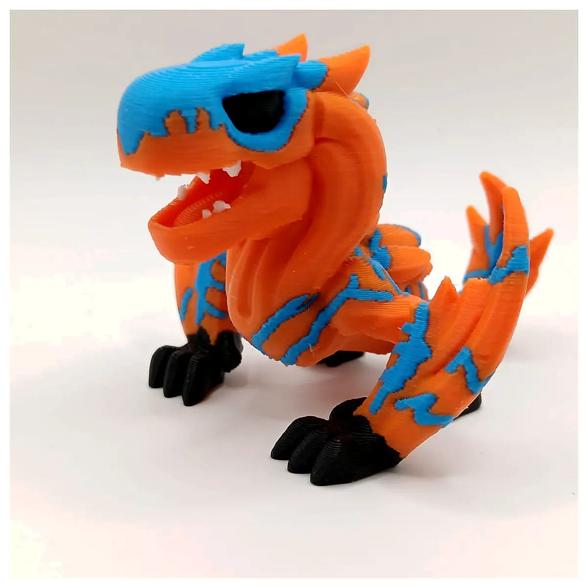 Mini Tigrex Figure Roleplay Dinosaur Model Collectible Educational Toy