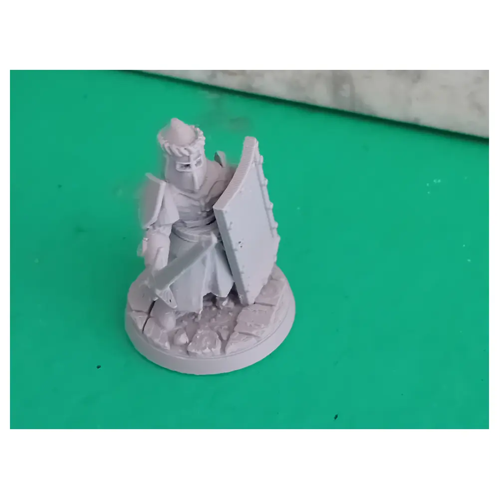 28mm Knight Miniature D D Fighter Model Sword Shield Set RPG Accessories Battle Patch Replacement Parts