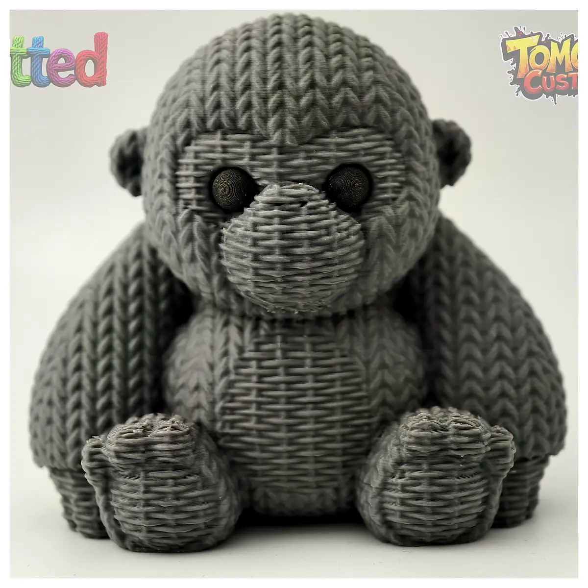 Knitted Gorilla Plush Toy Strong Sweet Durable Replacement Parts Repair Kids Toy Animal