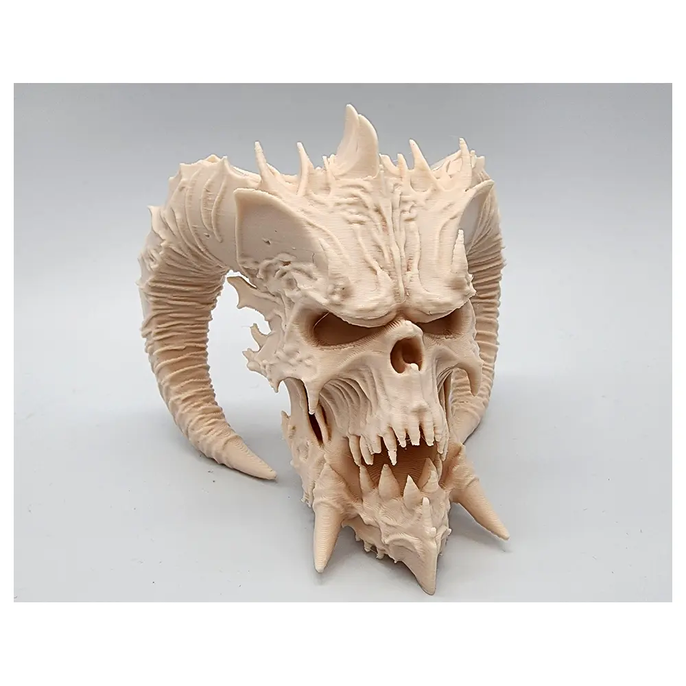 Bighorn Skull Demon Skull Trophy Skull Hunting Skull Horn Skull Decor Display Skull Art Collectible