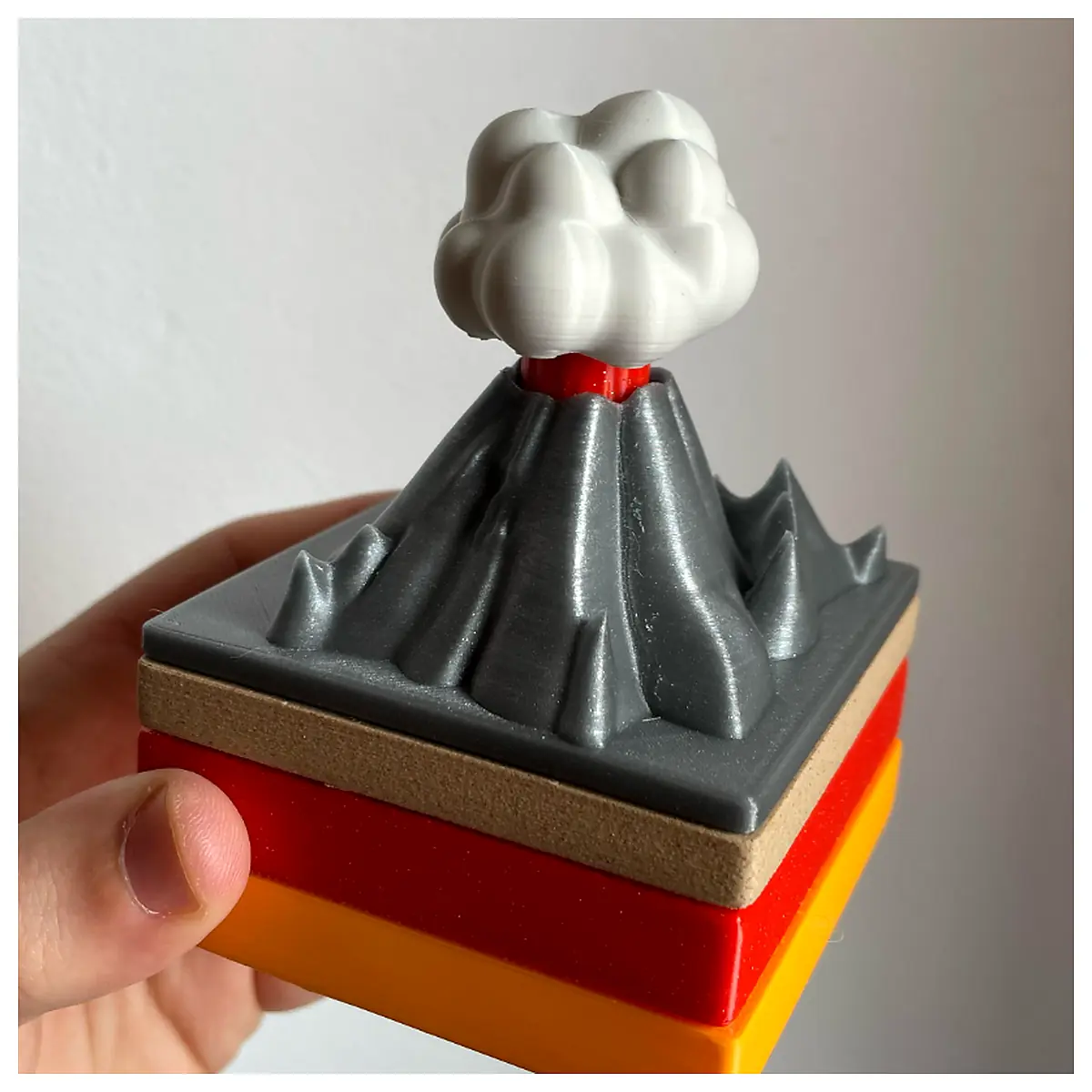 Volcano Model DIY Science Experiment Toys Eruption Volcano Science Education Kids
