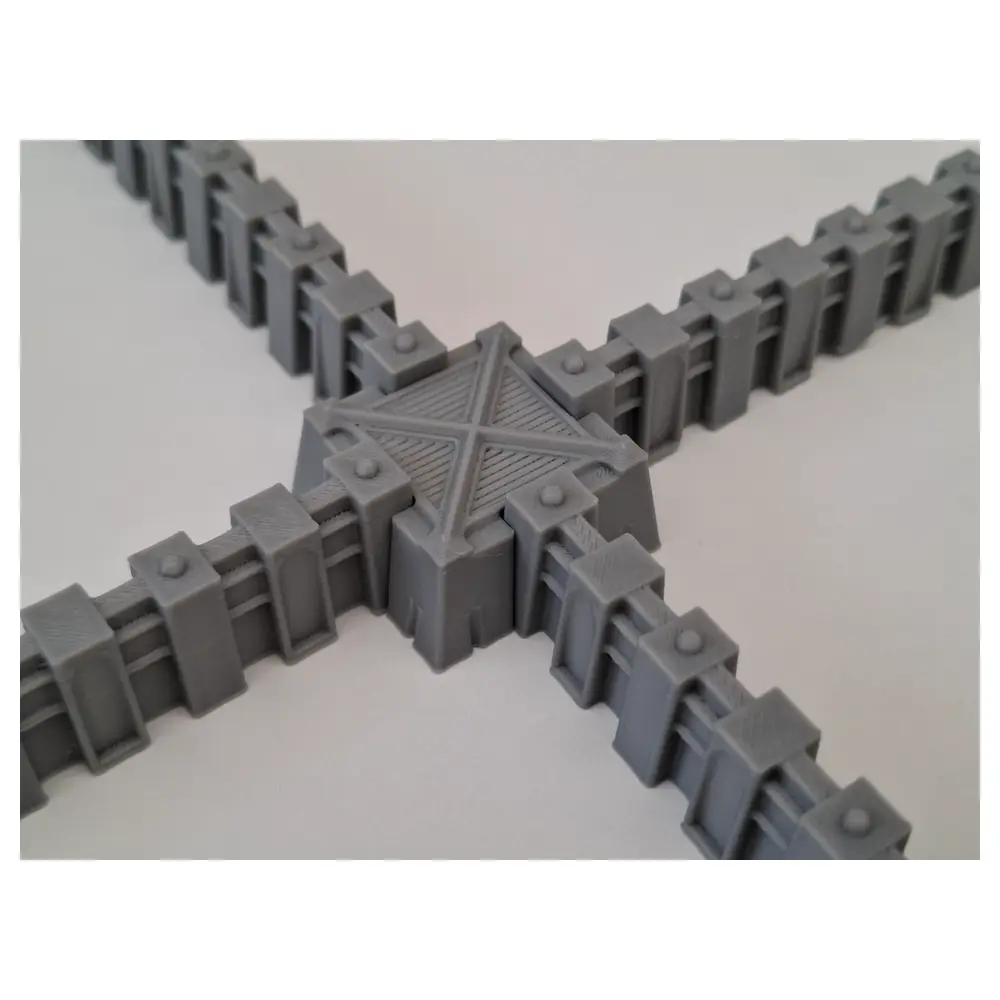 Low Wall Connectors Wargaming Terrain Tactical Walls Model Decoration Accessories