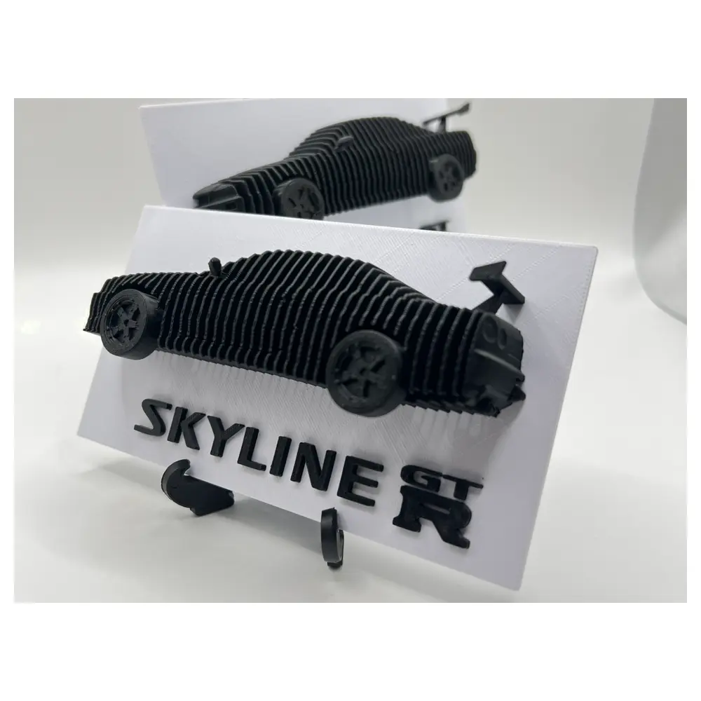 Layered Skyline R34 Sculpture Art Collectible Multi Layered 3D Modern Decor