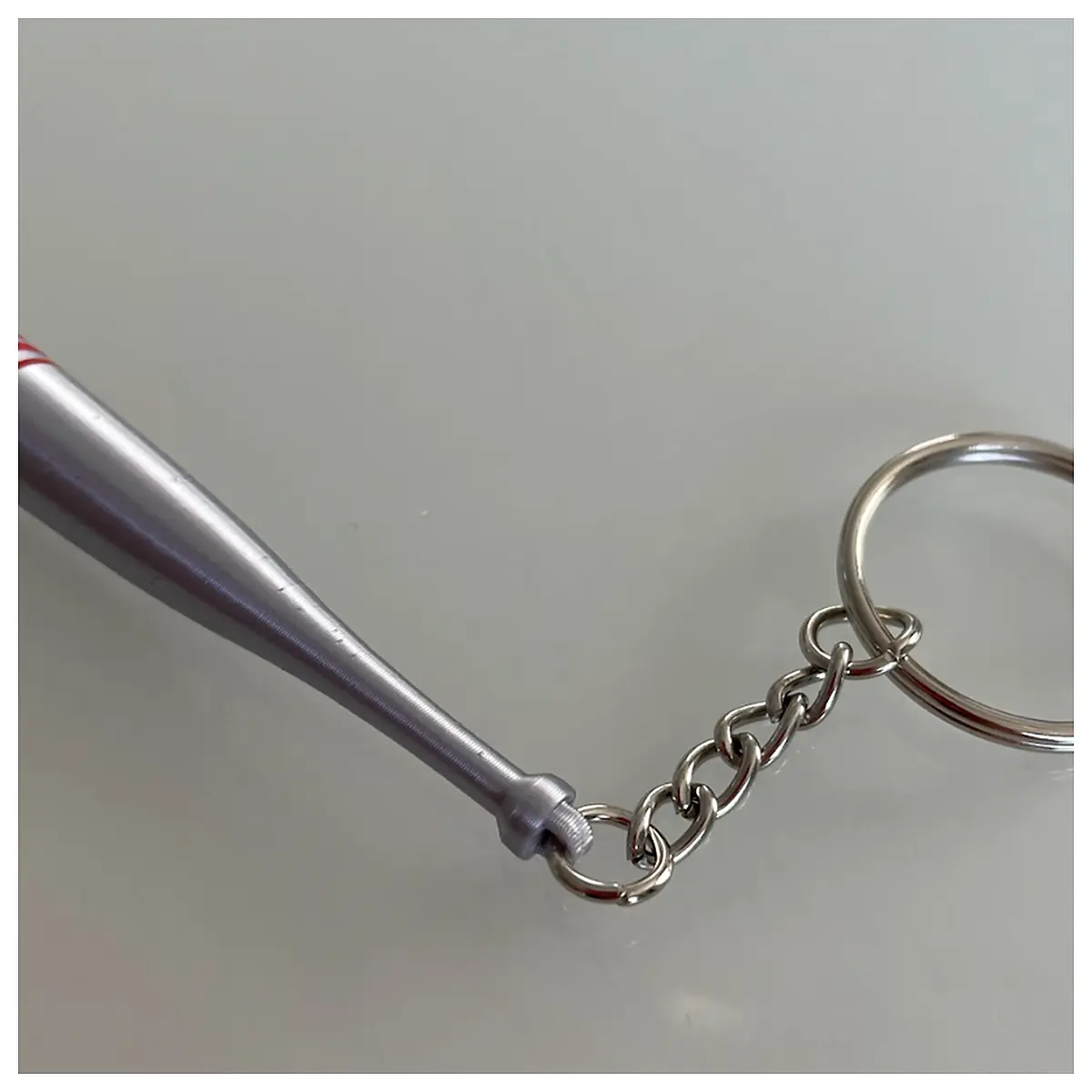 Baseball Bat Keychain Sports Accessory Multi Use Keychain Bat Ball Memorial Keyring Gift
