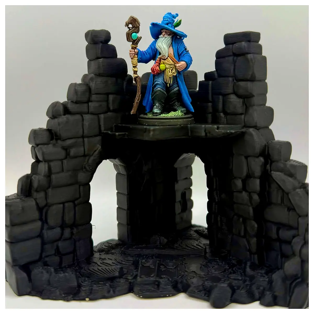 Ruined Building D D Terrain Wargaming Battle Map Tactical Figures RPG Scenery