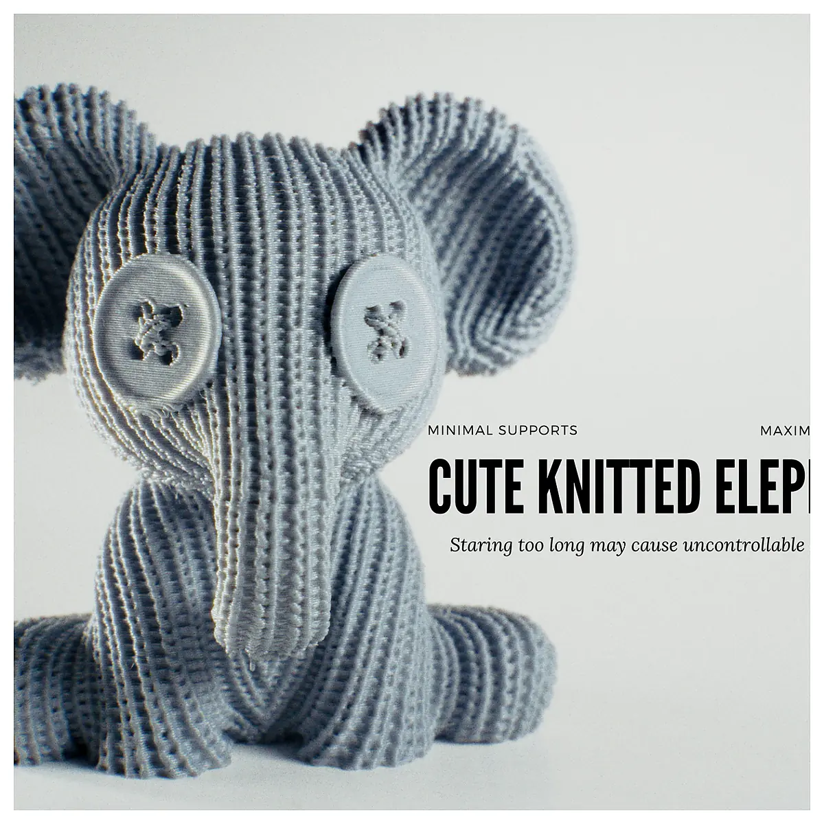 Knitted Elephant Plush Toy Baby Gift Universal Children s Toys Replacement Parts Repair