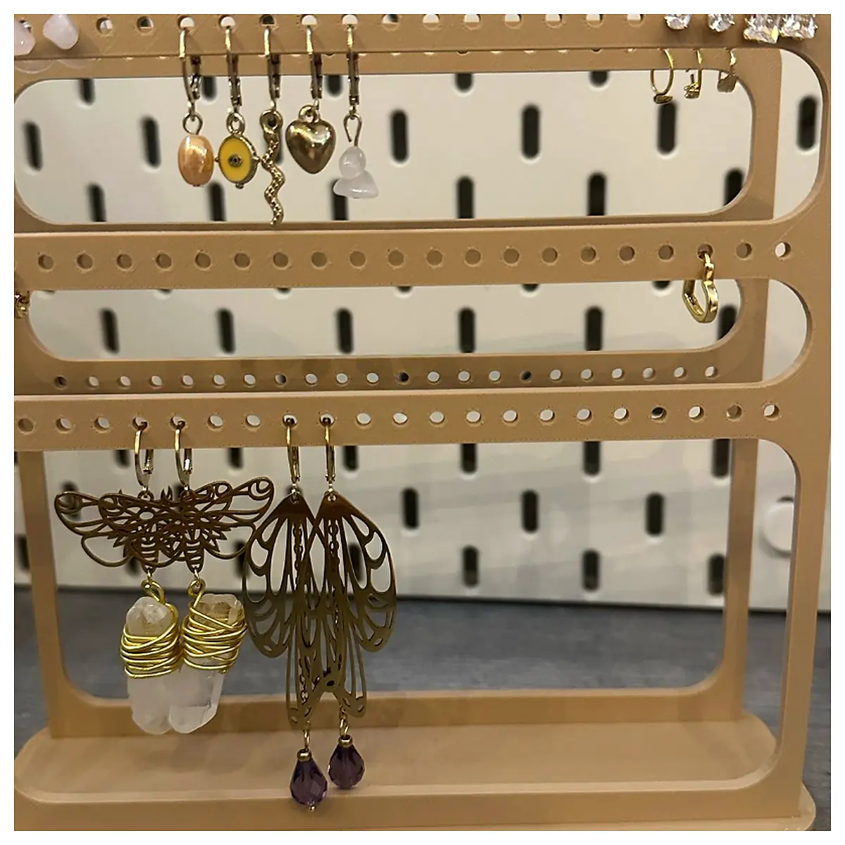 Earring Holder Jewelry Organizer Multi Tier Stand Display Hanger Decorative Hanging Accessory Storage