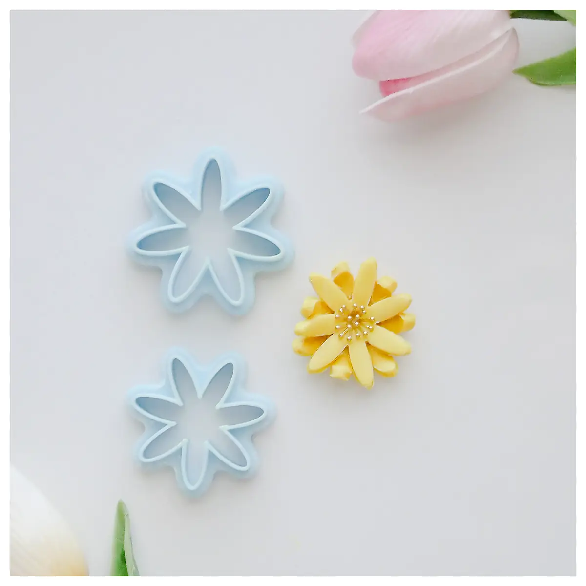 Flower Clay Cutters DIY Floral Modeling Tools Flower Shape Cutters Polymer Clay Accessories Crafting Supplies