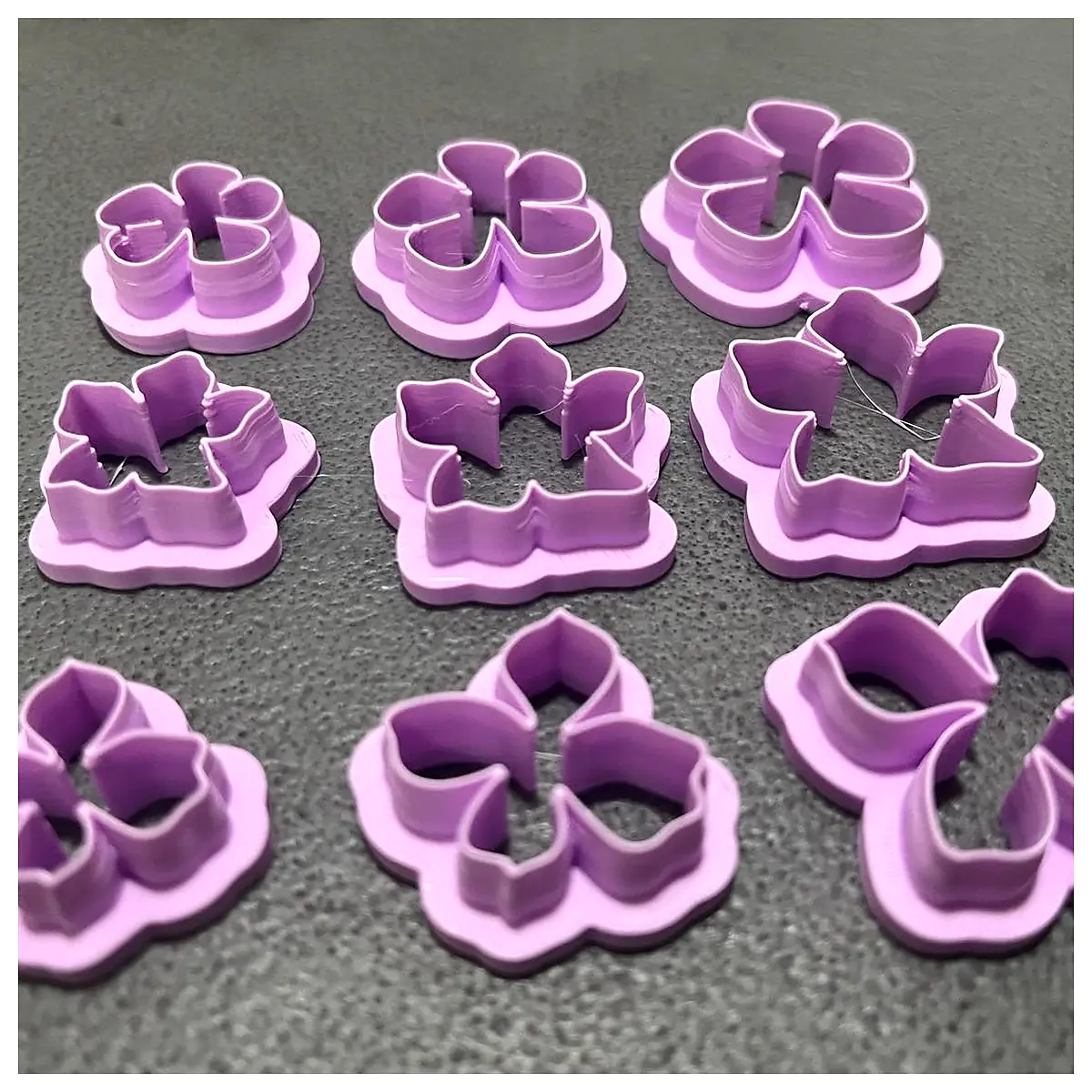 Flower Clay Cutter Set 9pcs Floral Modeling Tools Polymer Clay Accessories DIY Crafting