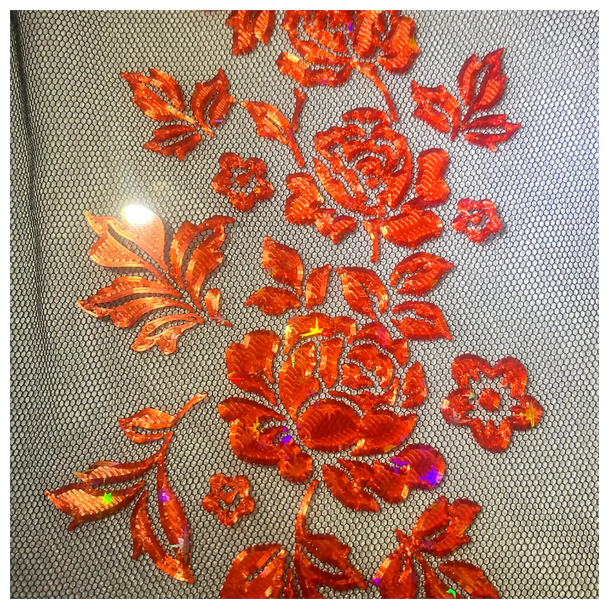 Floral Fabric Sewing Supplies Floral Trim Fabric Sewing Accessories Repair Patches Floral Decoration Universal