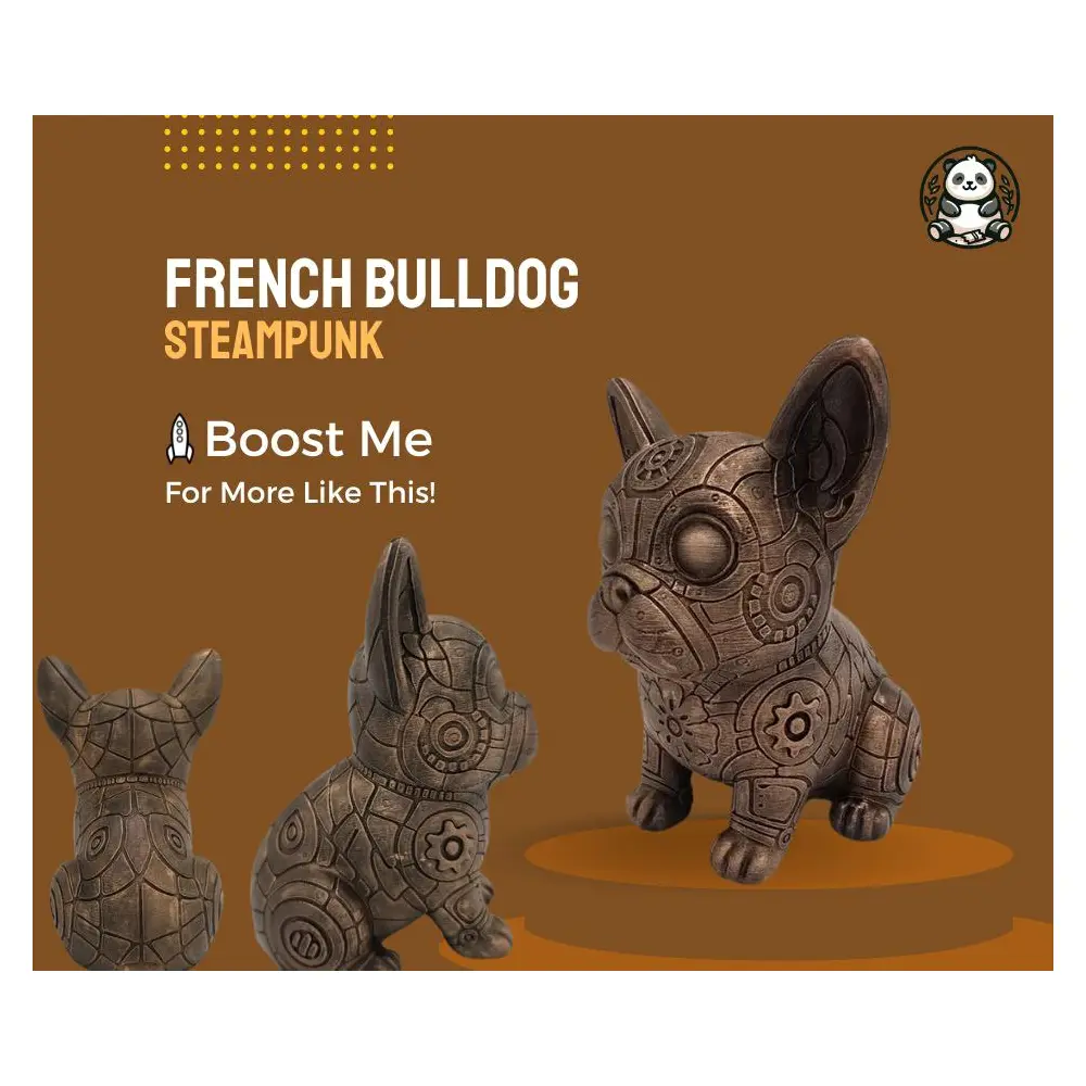 Steampunk French Bulldog Toy Pet Accessories Parts Repair Maintenance Dog Toys