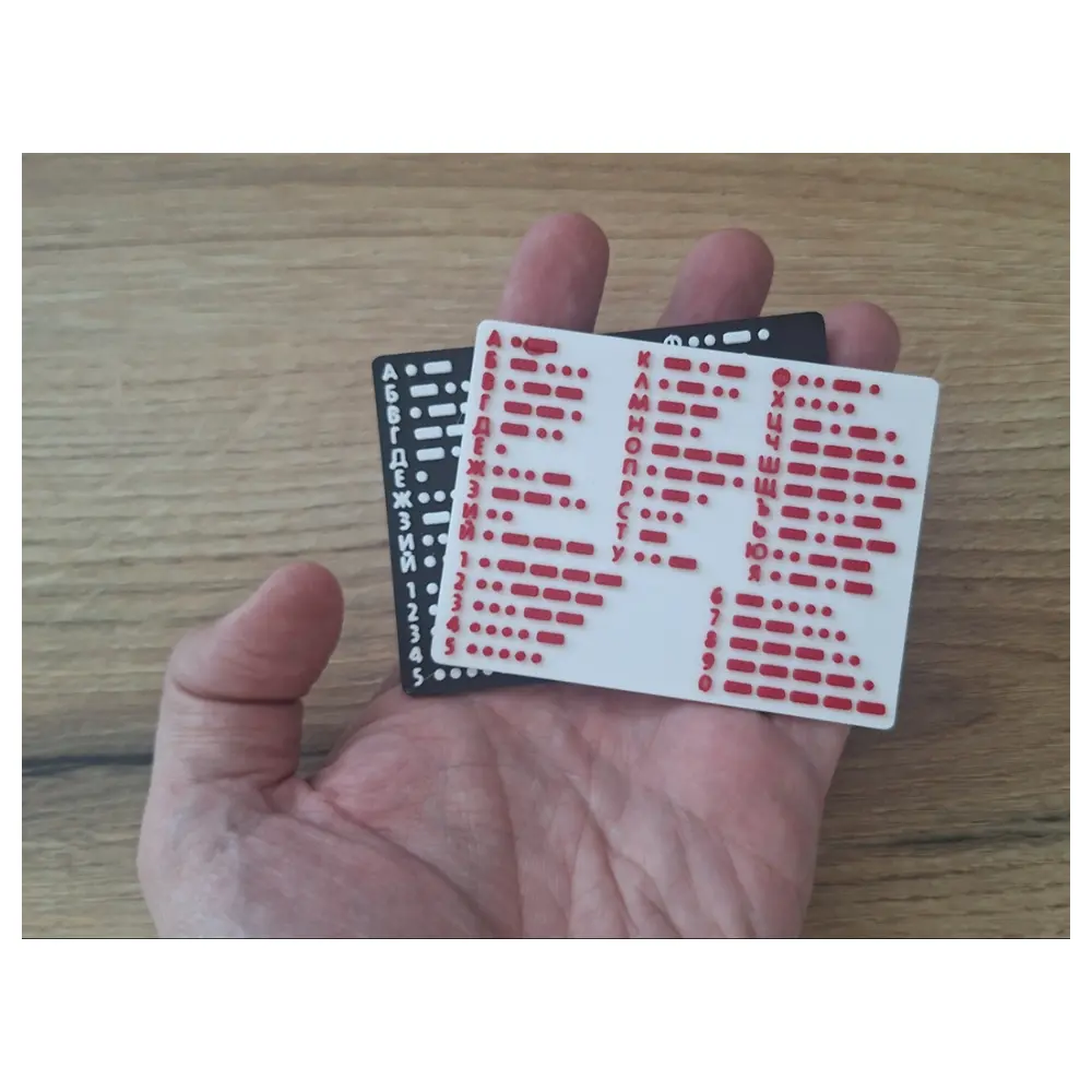 Morse Code Card Cyrillic Learning Alphabet Translation Practice Signal Training Electronic Study Guide Rapid Learning