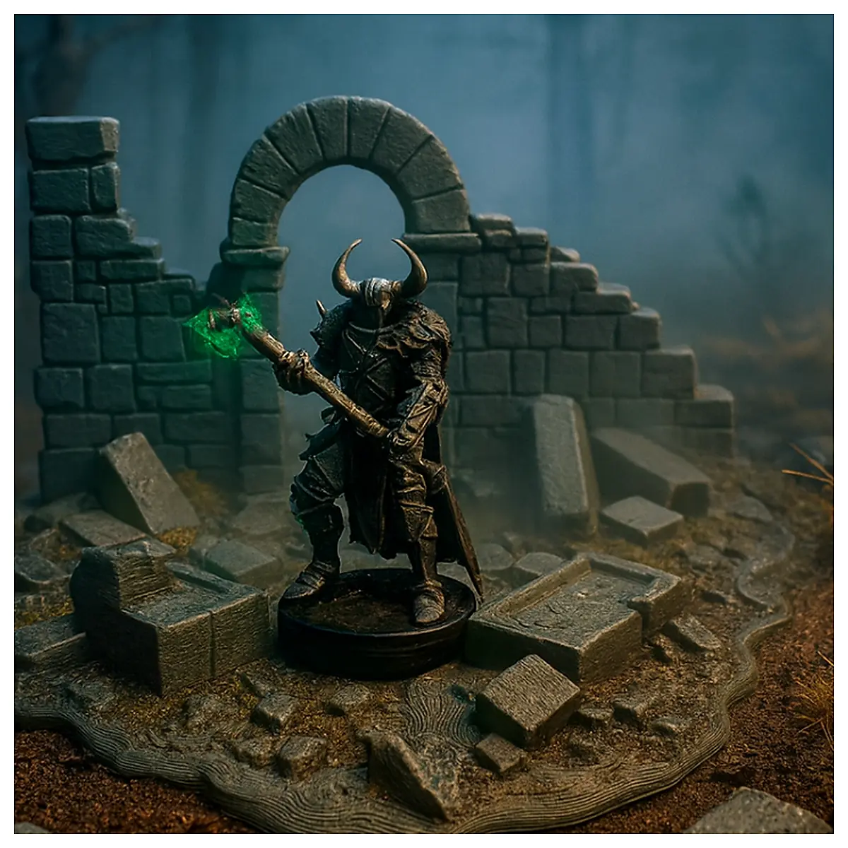 Ruined Temple Terrain Map Adventure Map Exploration Ruins RPG