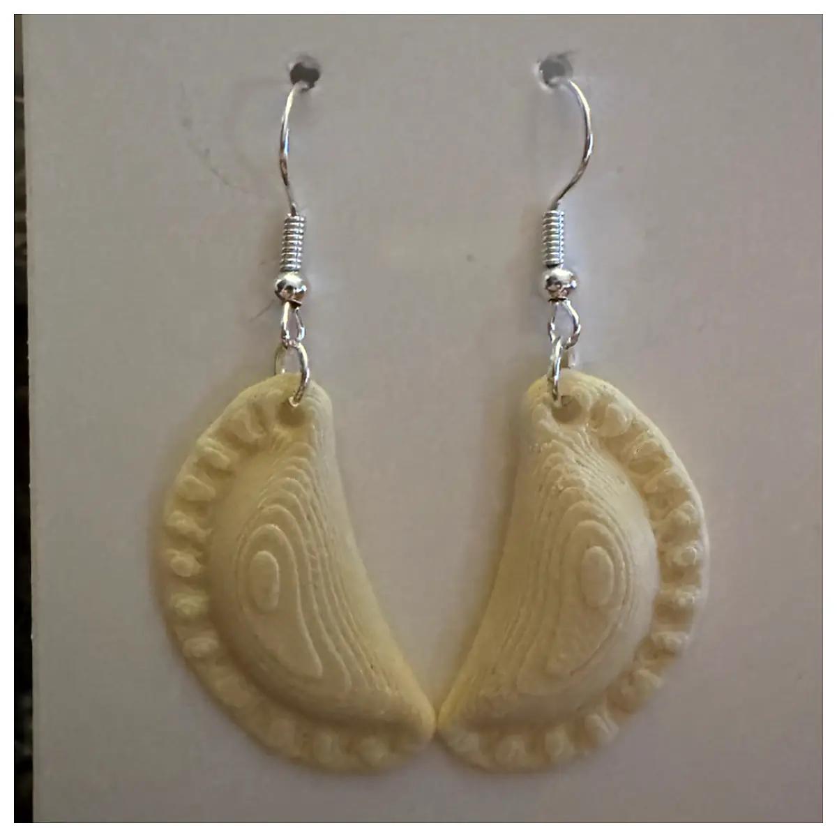 Pierogi Earrings Handmade Jewelry Pierogi Food Earrings Traditional Food Earrings Silver Studs Gift Pierogi Jewelry