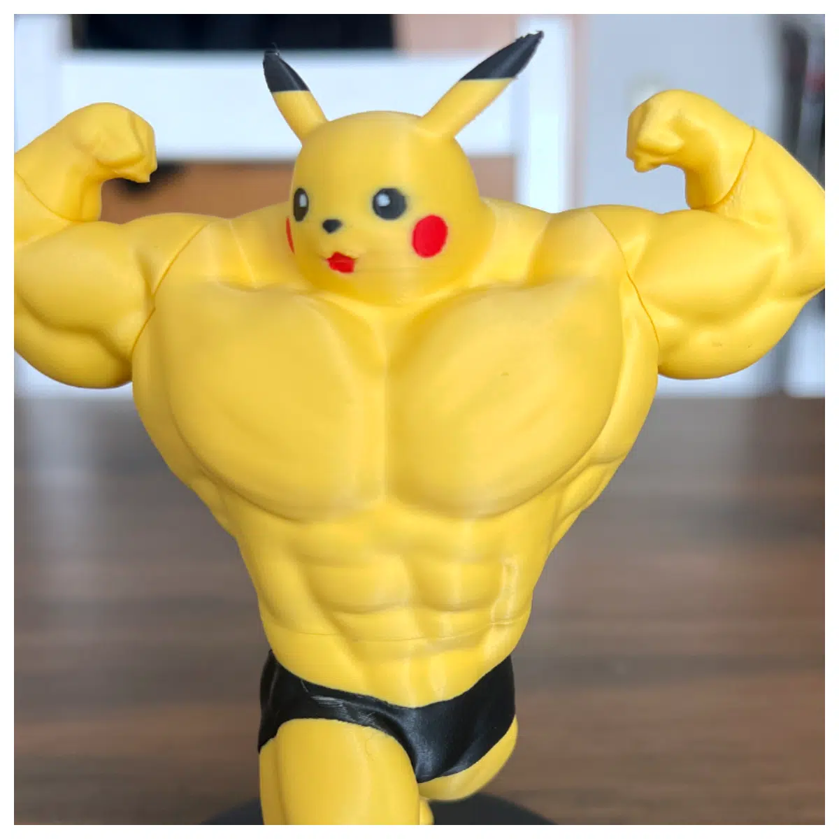 Ultra Swole Pikachu Fitness Gear Muscle Training Workout Apparel Gym Equipment Strength Accessories