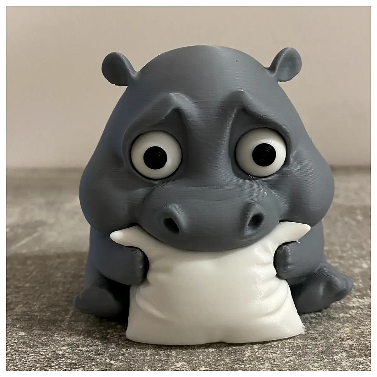 Baby Hippo Plush Toy Infant Toy Toddler Toy Educational Toy Soft Toy Child Care