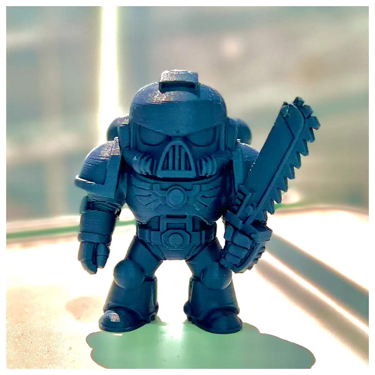 Space Marine Model Chainsword Toy Soldier Figure War Model Collectible Armor