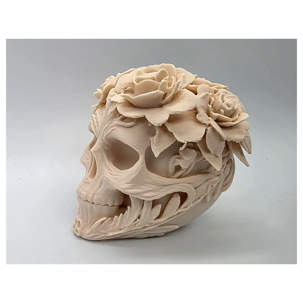 Floral Skull Decoration Skull Decor Flower Decoration Floral Death Flower Skull Ornament Grave Decoration Skull Parts Repair