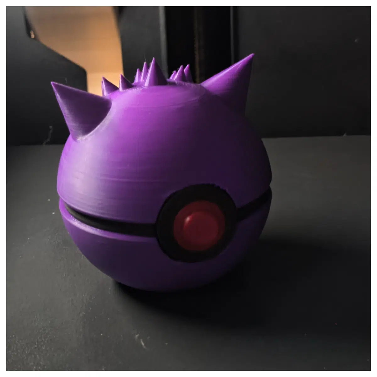 Gengar Inspired Pok Ball Prop Replica Collectible Figure Halloween Costume Accessory Ghost Theme