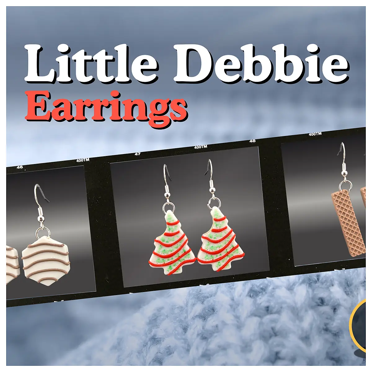Cute Earrings Little Debbie Inspired Bear Design Women s Accessories Sweet Biscuit Gift Jewelry Party Favors