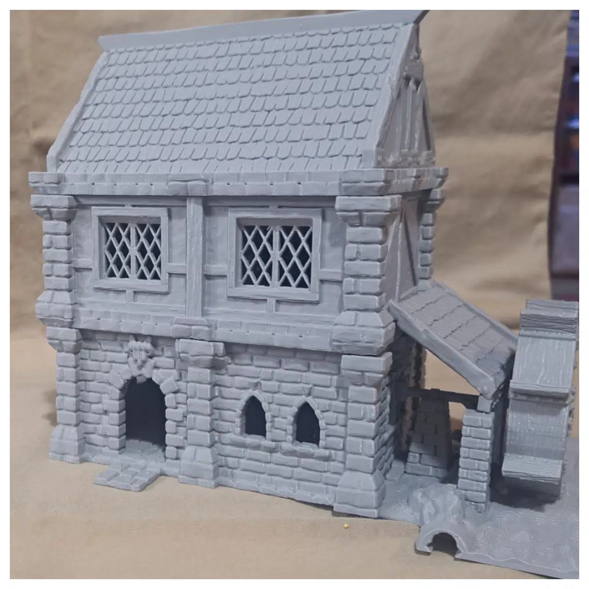 Watermill Model Kit Stairs Interior Design Toy Building Blocks Architectural Model Parts Repair Assembly