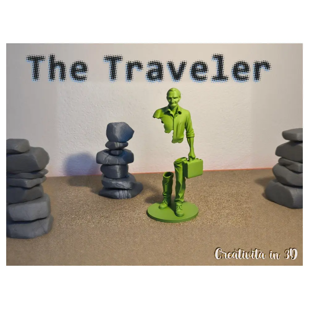 Traveler Sculpture Art Statue Decorative Figurine Multi functional Modern Art Home Decor
