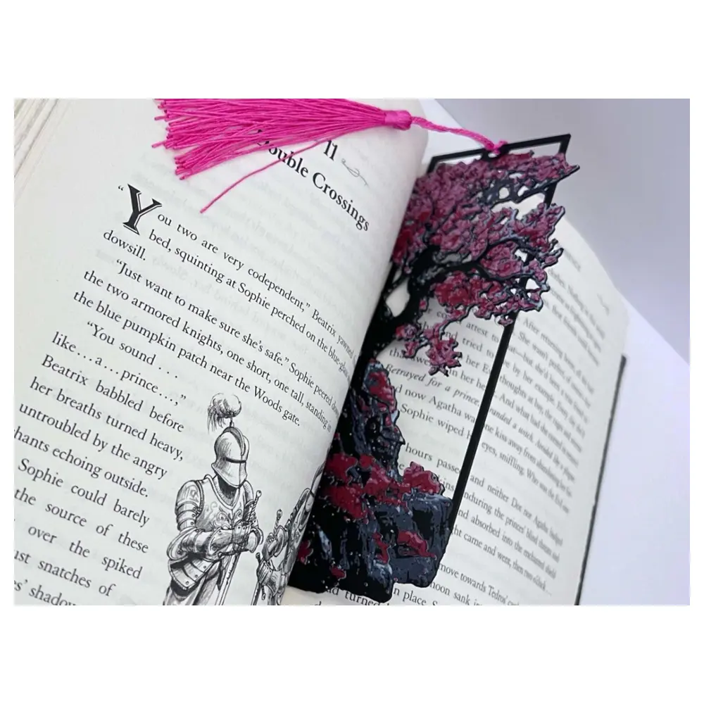 Cherry Blossom Bookmark Floral Bookmark Clip Decoration Souvenir Reading Hobby Gift
