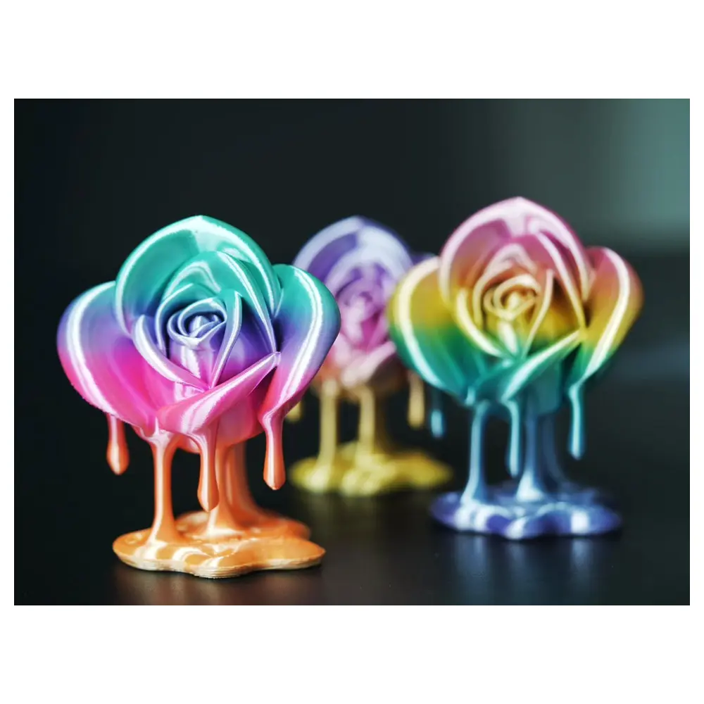 Dripping Flower Statue Water Flowing Sculpture Floral Accent Indoor Decoration Flower Art Dripping Flower Hanging Decor