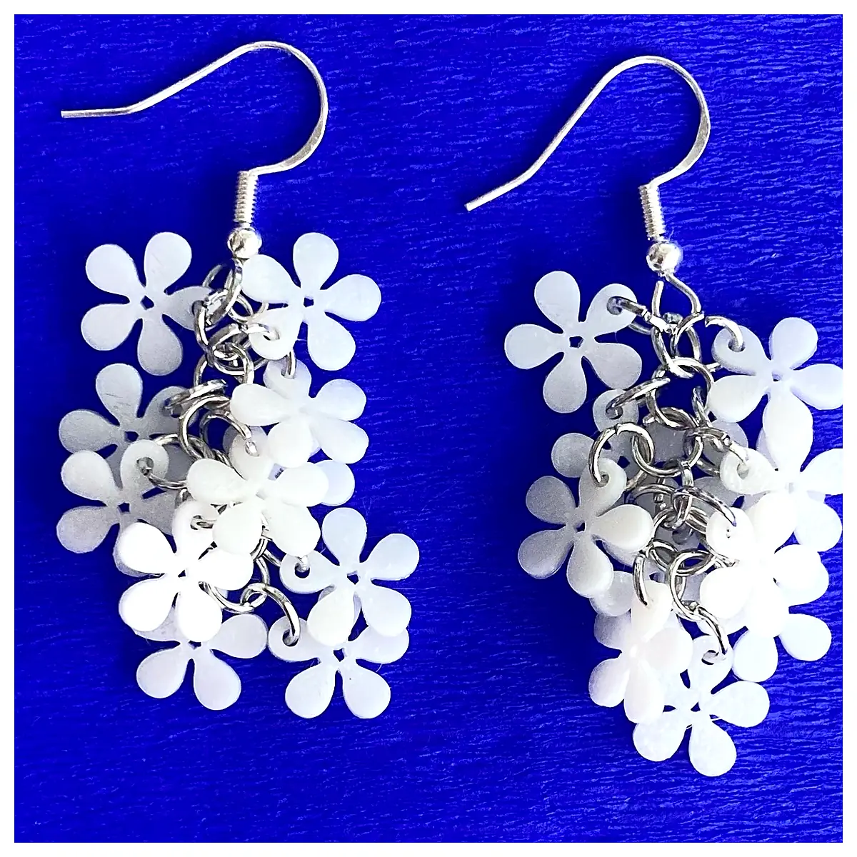 Cherry Blossom Earrings Women s Artificial Flowers Elegant Decoration Earrings Wholesale Retail