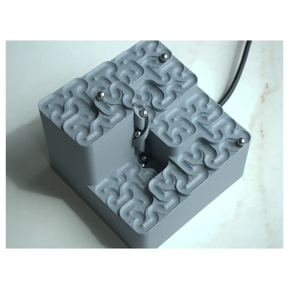 Manual Motorized Hilbert Curve Marble Run Track Building Parts Assembly Racing Game