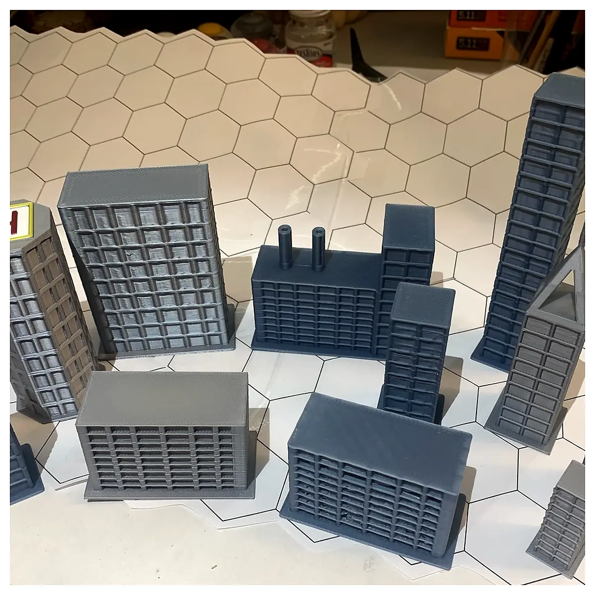 Z Scale Train Models City Buildings Mech RPG Set Miniatures Scale Model Parts Accessories
