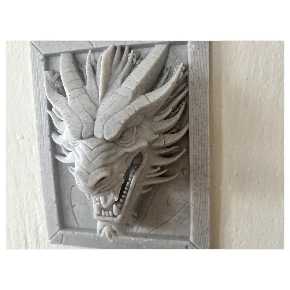 Dragon Head Wall Art Decor Sculpture Artwork Hanging Ornament Wall Decor Creative Home Art
