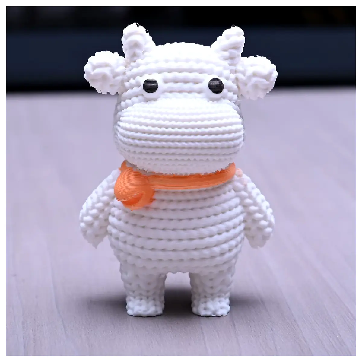 Knitted Cow Toy Soft Cute Animal Plush Kids Gift Replacement Parts Repair