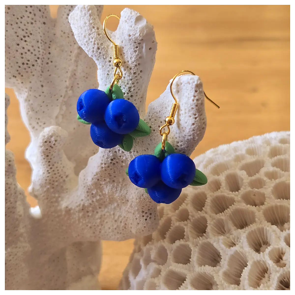 Blueberry Earrings Women s Fashion Small Decorative Blueberry Jewelry Blue Gem Earrings Elegant Gift