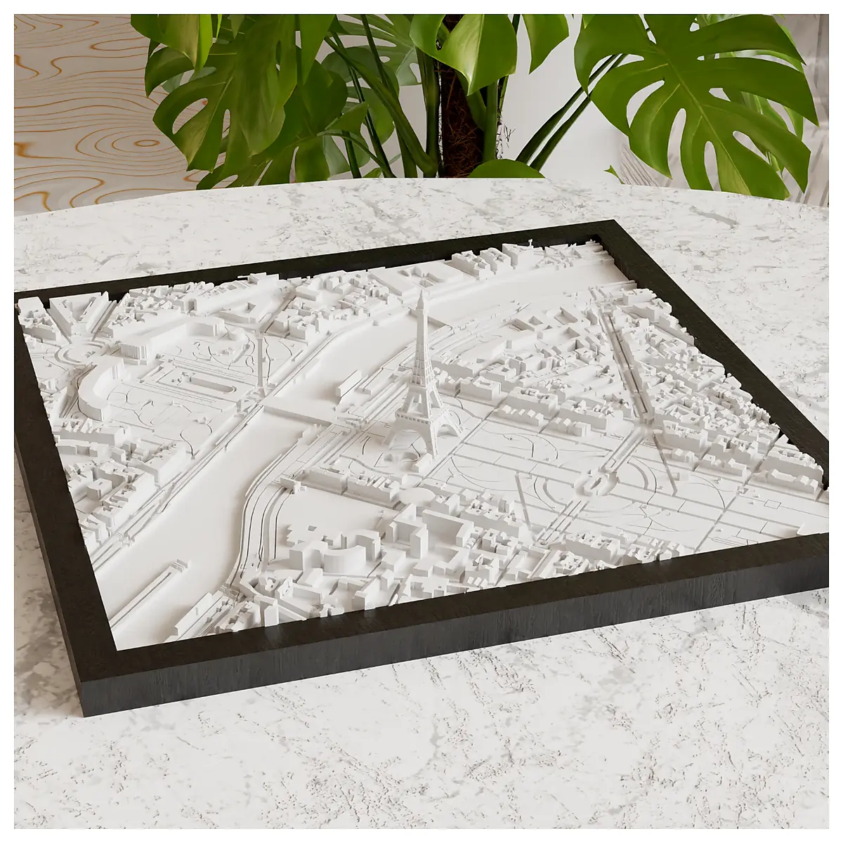 Paris 3D City Model Cityscape Desktop Decoration Architectural Model Travel Souvenir