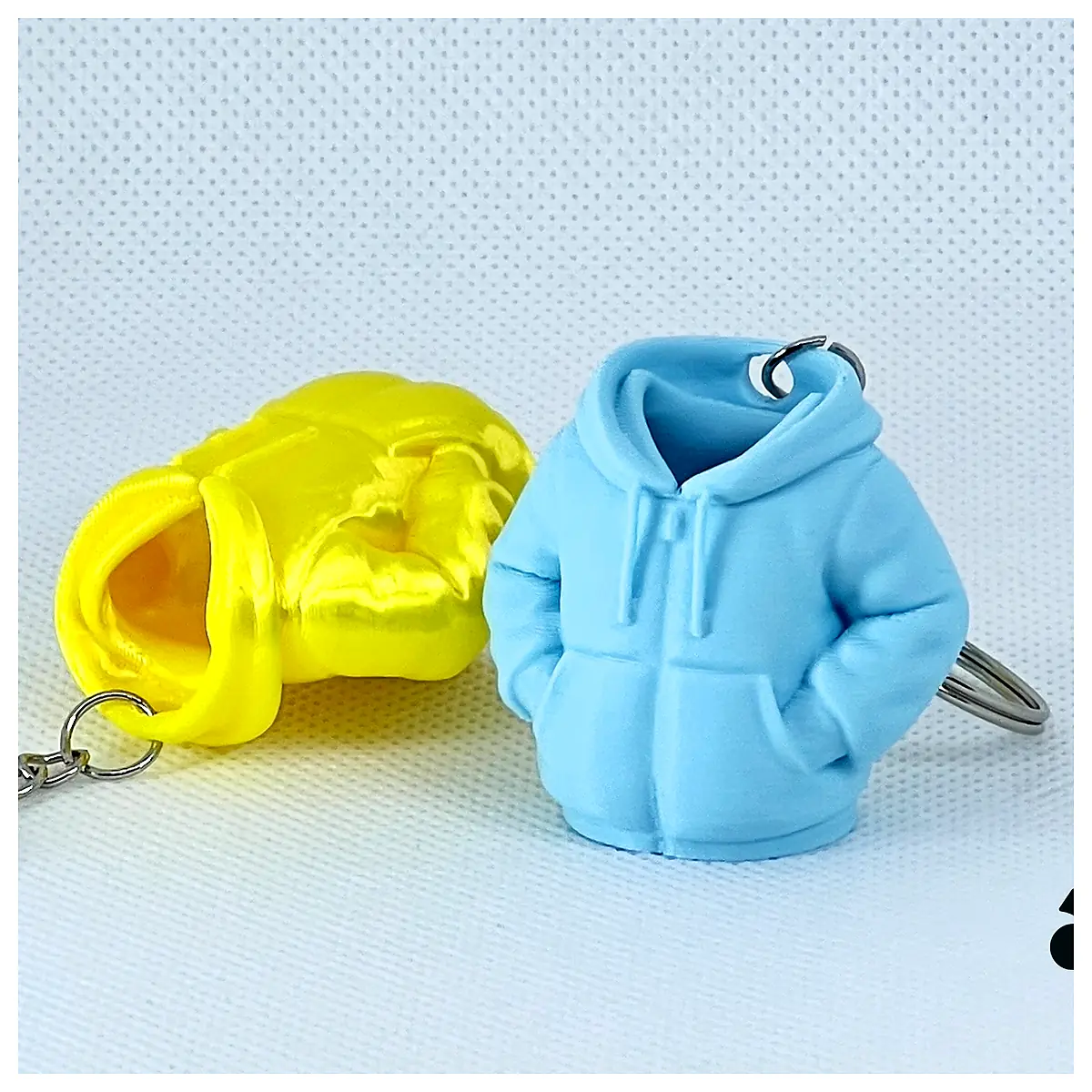 Puffer Jacket Keychain Windproof Warm Accessory Universal Outdoor Gear Keyring