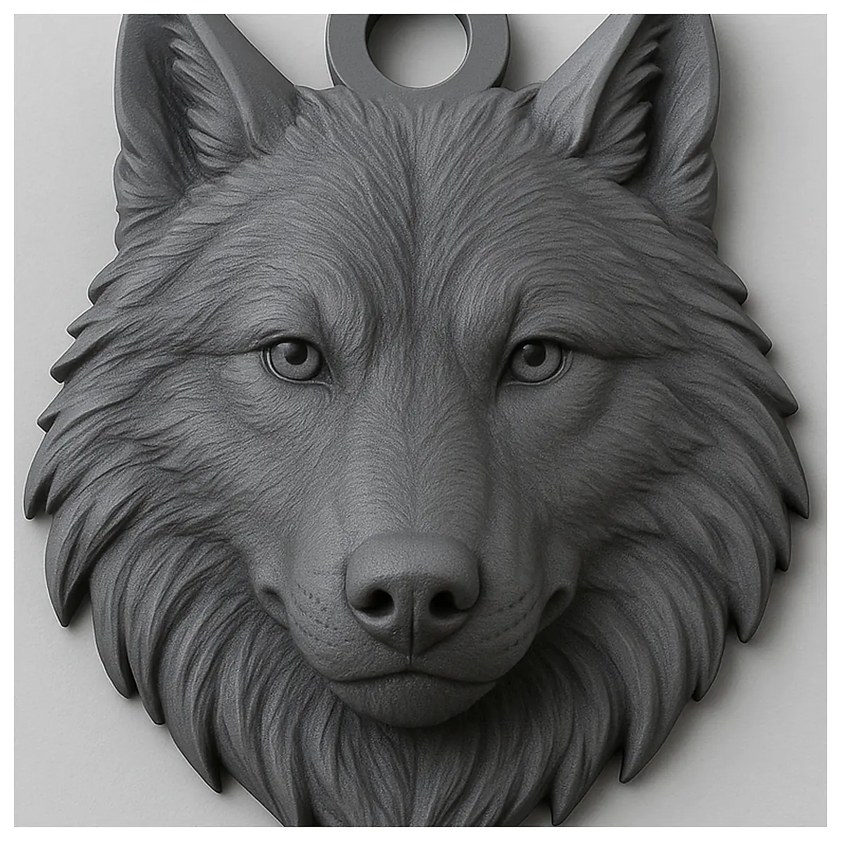 Wolf Head Keychain Car Decoration Auto Parts Hunter Gift Keepsake Keychains Animal Shape