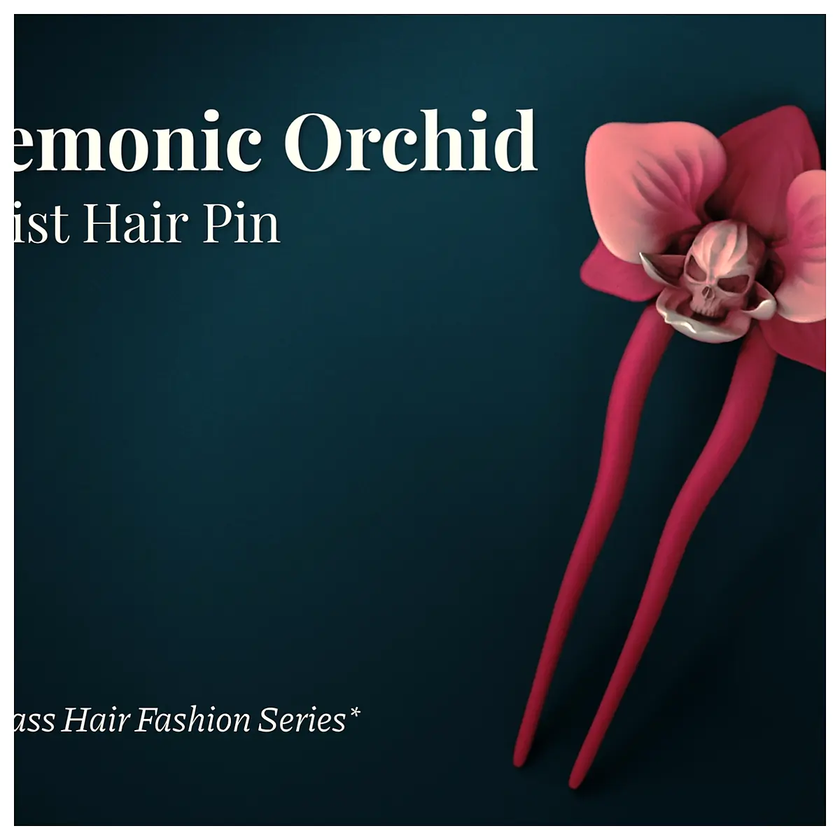 Demonic Orchid Hairpin Twist Design Hair Accessories Elegant Hairpin Wholesale Retail Parts Replacement