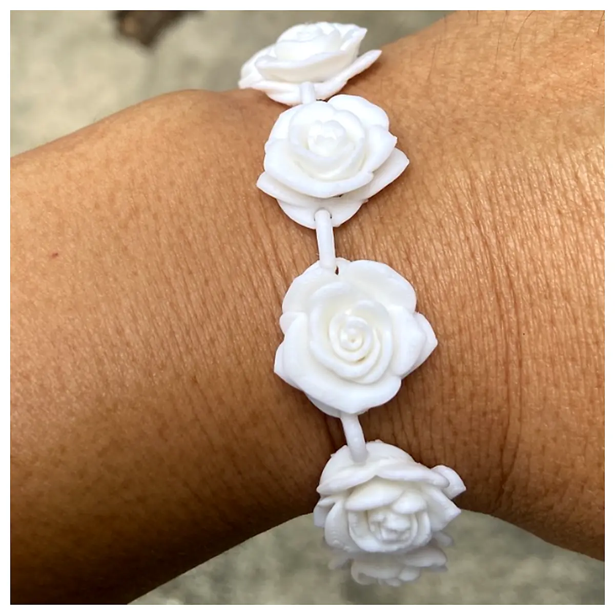 Rose Bracelet Women Elegant Jewelry Rose Flower Girlfriend Best Friend Rose Chain Rose Accessories Romantic Gift