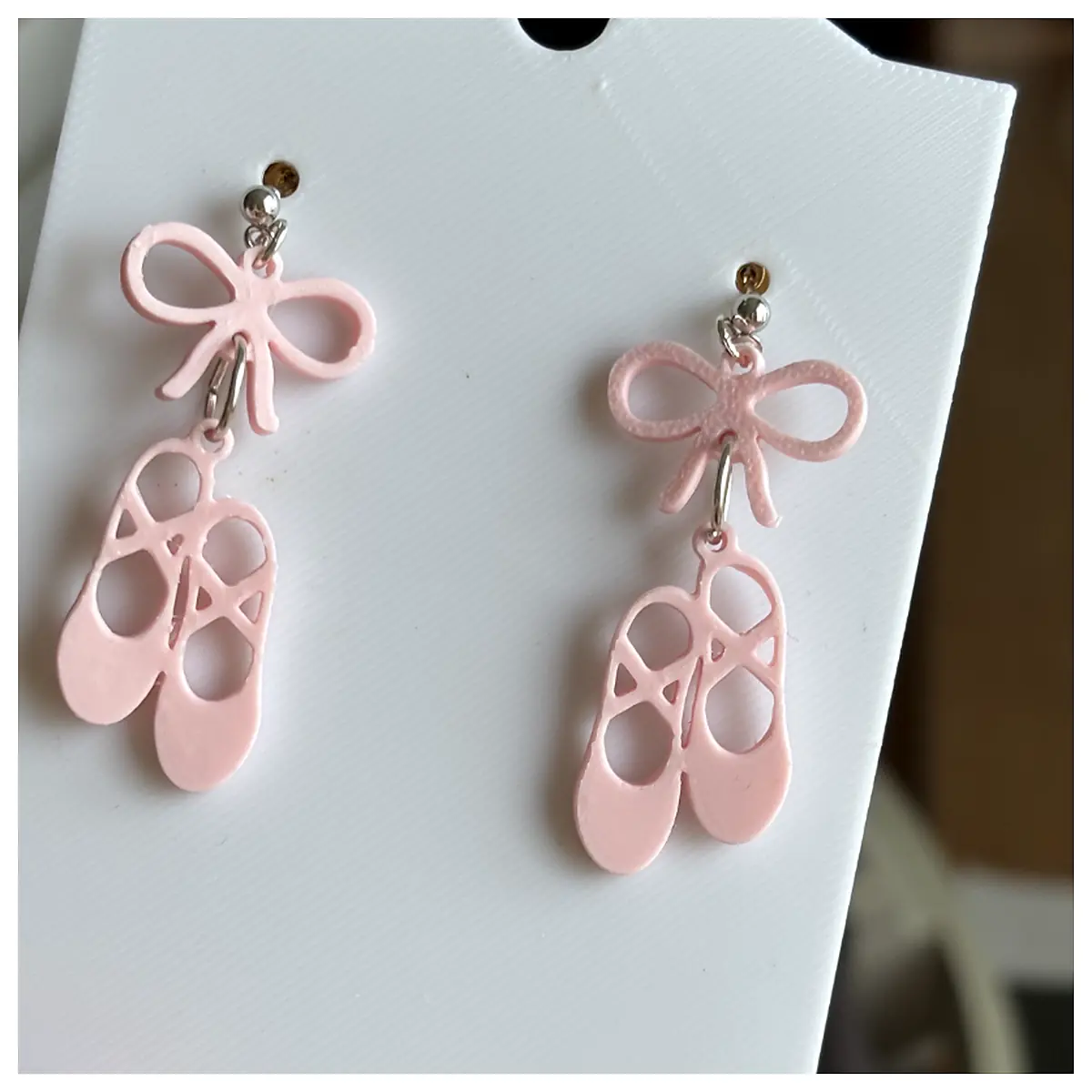 Ballet Shoes Earrings Women s Dance Jewelry Elegant Sparkle Accessory Parts