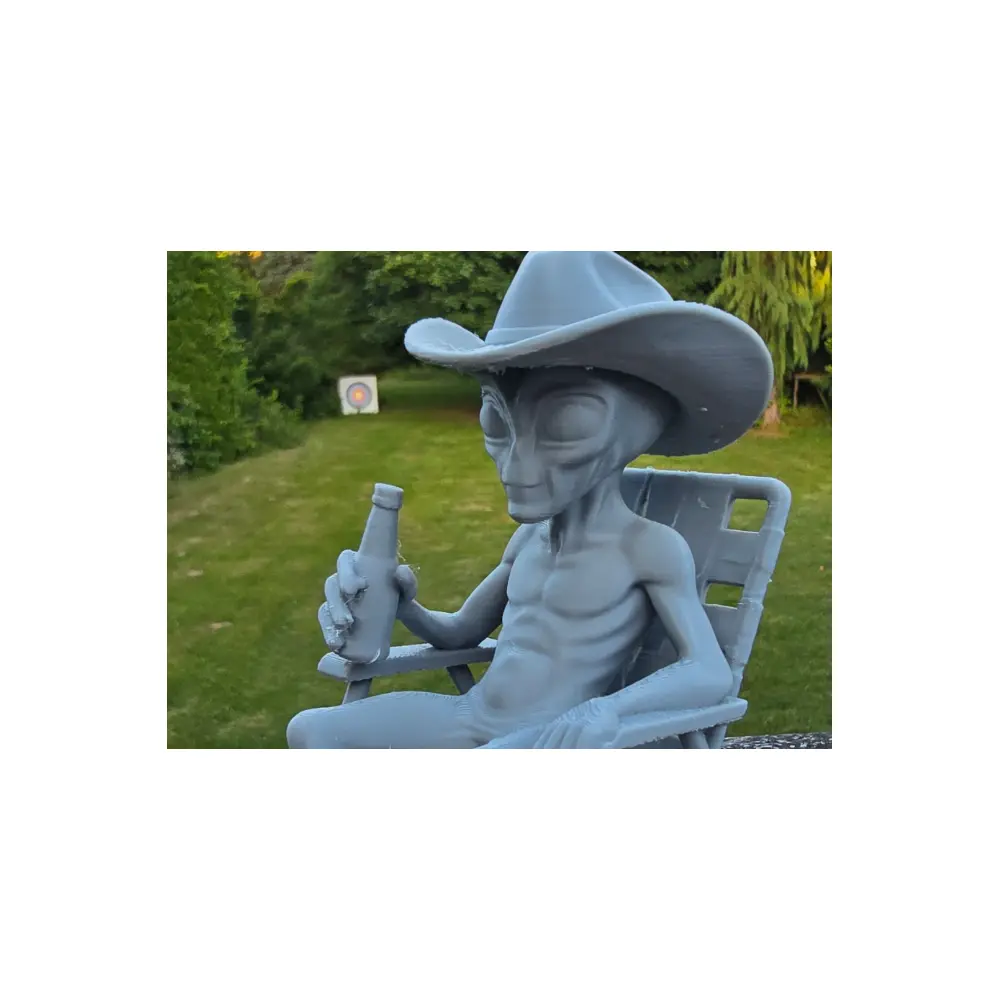 Alien Chair Beer Hat Decor Space Figure Drink Accessory Novelty Gift