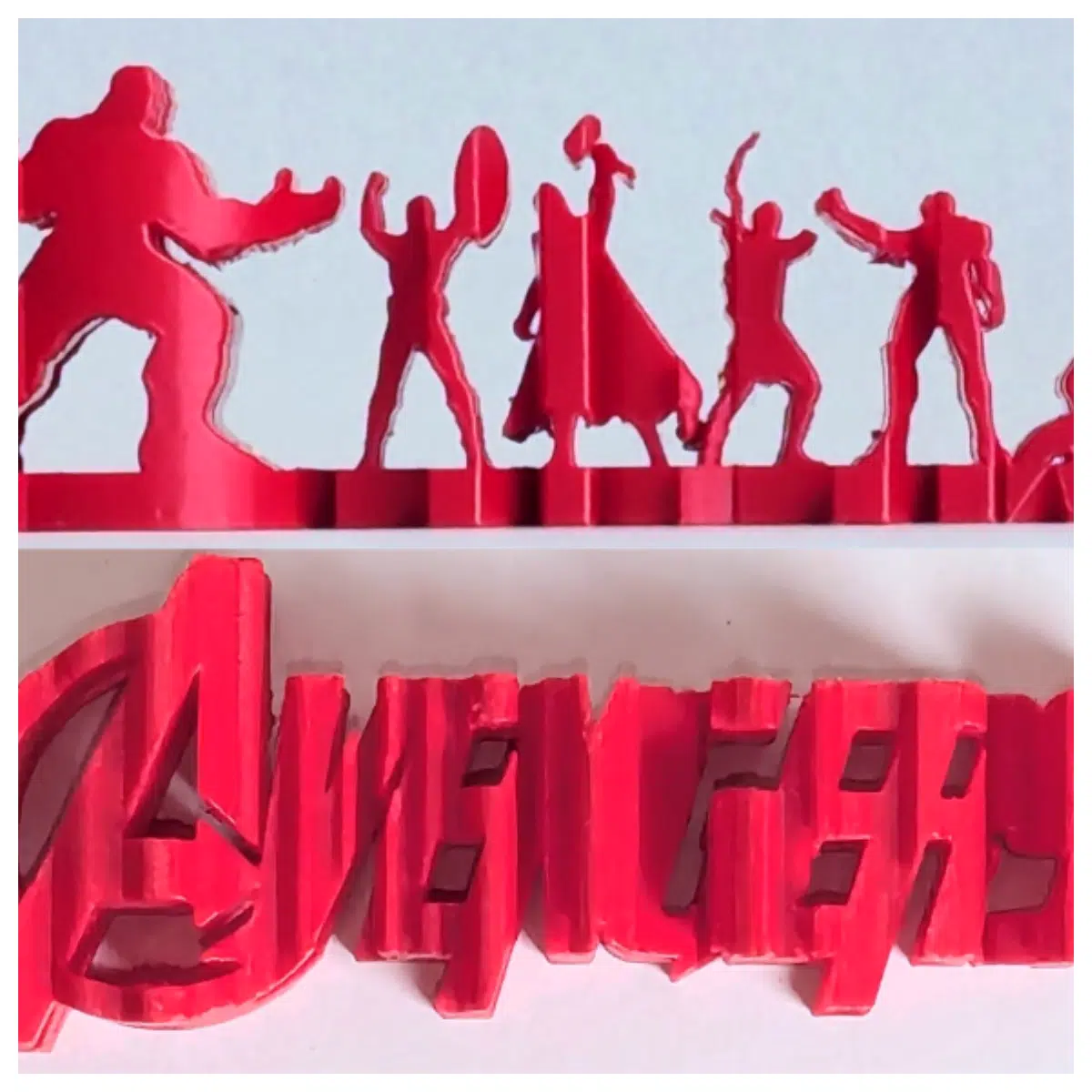 Avengers Dual Angle Sculpture Display Figure Collectible Hero Model Decoration Art