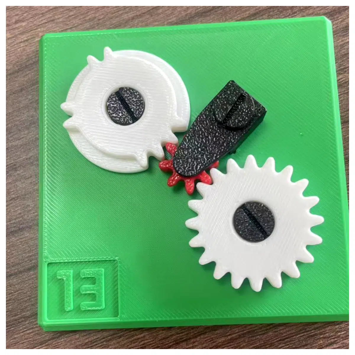 Gear Structure Assembly Toy 13 Intermittent Gear Gear Parts Mechanical Components Model Assembly Educational Toys
