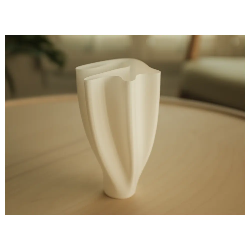 Thin Wall Wave Vase Ceramic Vase Decorative Vase Home Decor Art Piece Modern Minimalist European Style