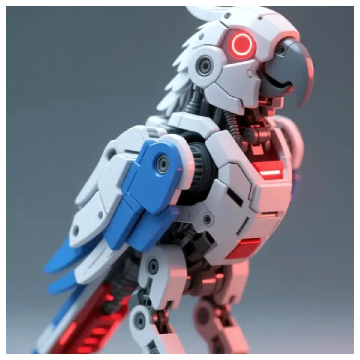 Cyberpunk Mechanical Parrot 2 Parts Repair Upgrade Modification Electronic Bird Toy Accessories