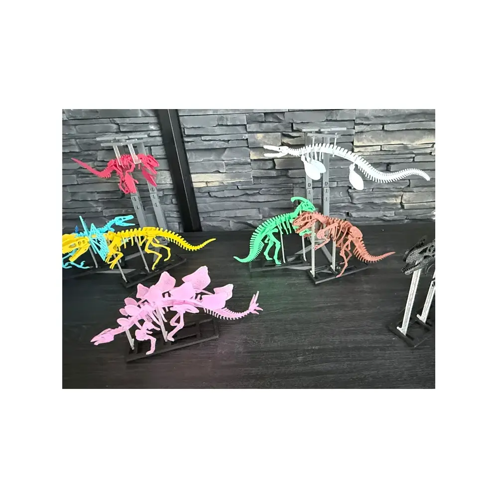 Dinosaur 3D Puzzle Assembly Guide Puzzle Toys DIY Brain Teaser 3D Model
