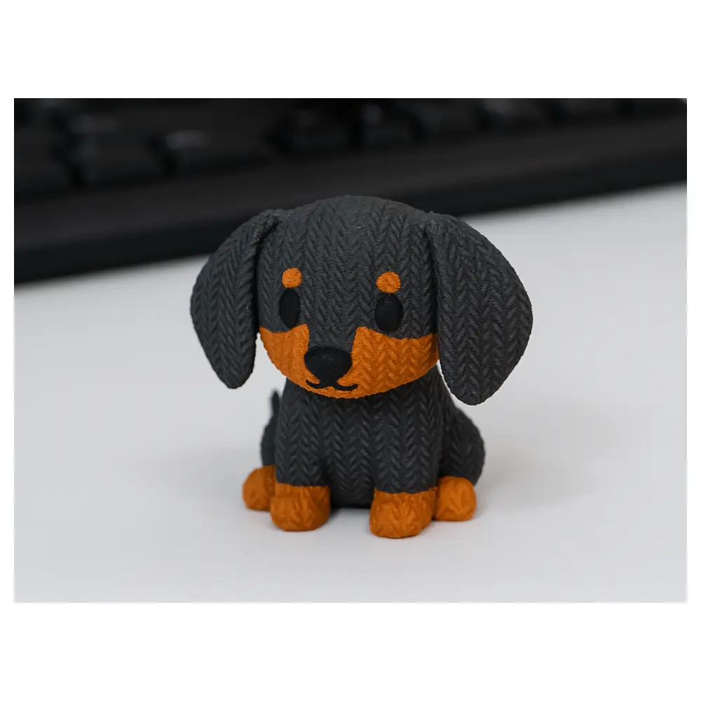 Knitted Dachshund Toy Plush Dog Toy Small Breed Dog Gift Handmade Knitted Dachshund Pet Toy Accessories
