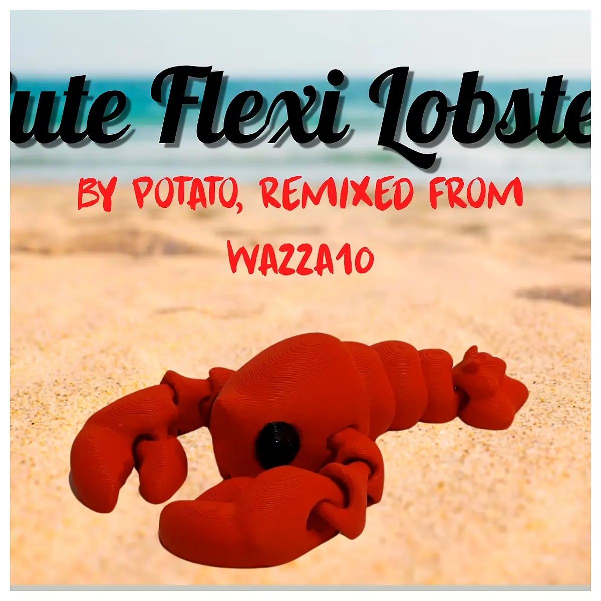 Flexible Cartoon Lobster Toy Parts Repair Universal Simulation Figure Roleplay Accessories