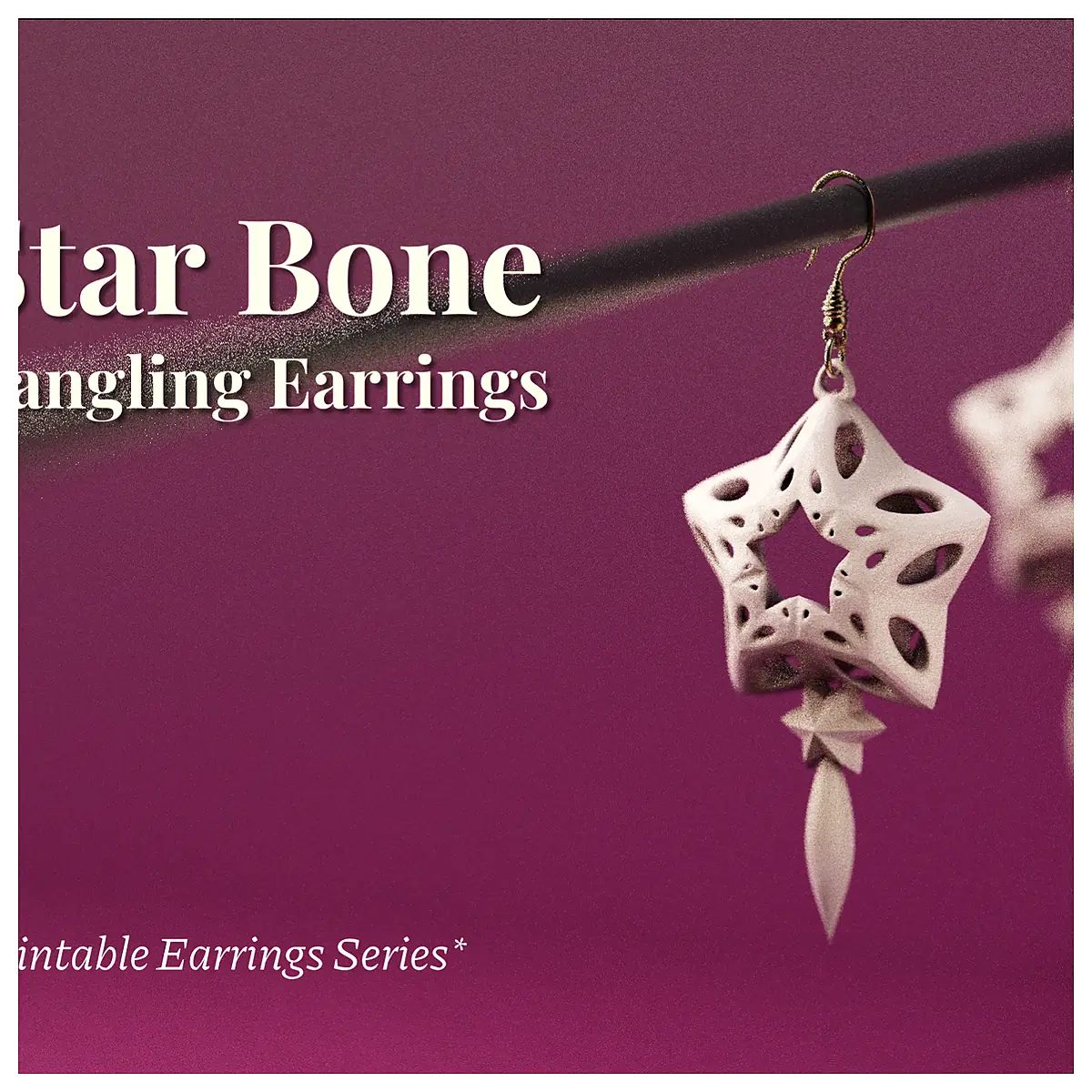 Star Bone Dangling Earrings Universal Hanging Jewelry Parts Repair Decoration